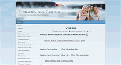 Desktop Screenshot of fundacionanacastillo.com