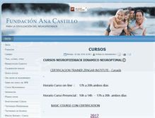 Tablet Screenshot of fundacionanacastillo.com